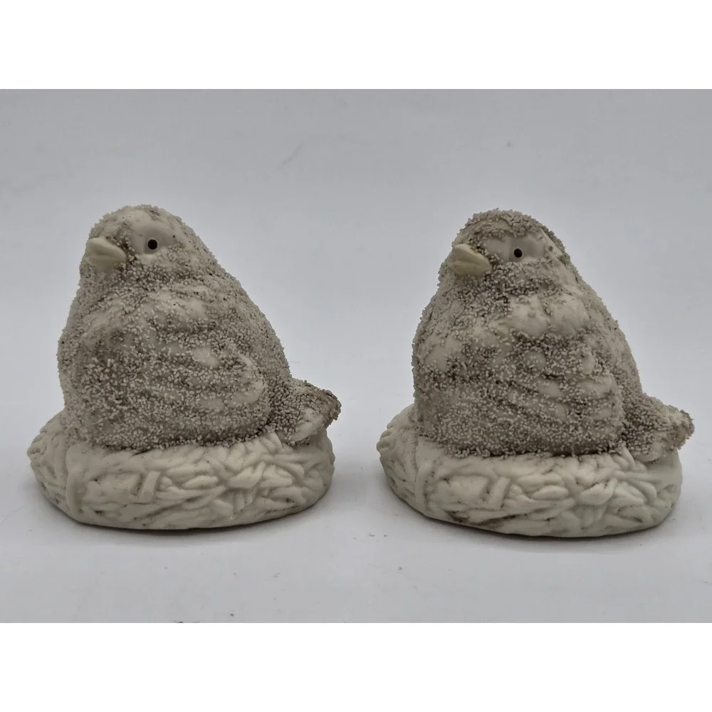 Vintage 1994 Department 56 Snowbabies Easter Chicks On Bird Nest Chickens Dept